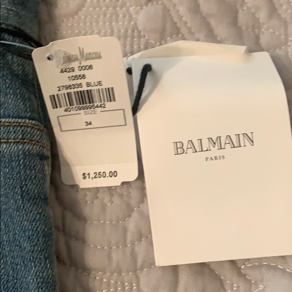 Brand New Balmain jeans sz 34 slim - Picture 4 of 5